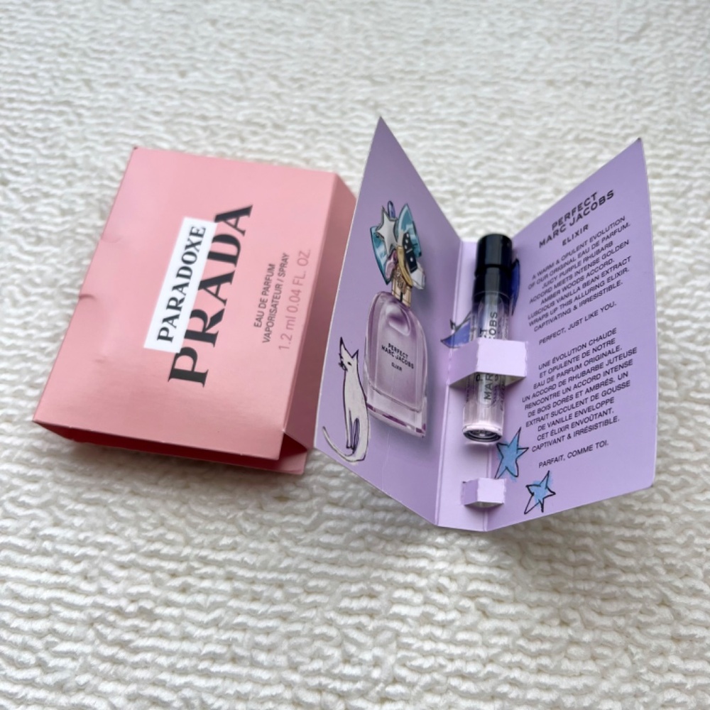 🎁Pick 5 for $25🎁  Marc Jacobs Perfect Elixir & Prada Paradoxe sample duo - Picture 2 of 4